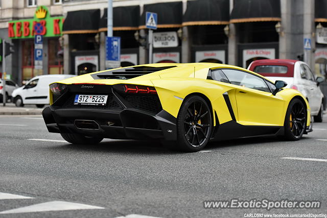 Lamborghini Aventador spotted in Warsaw, Poland