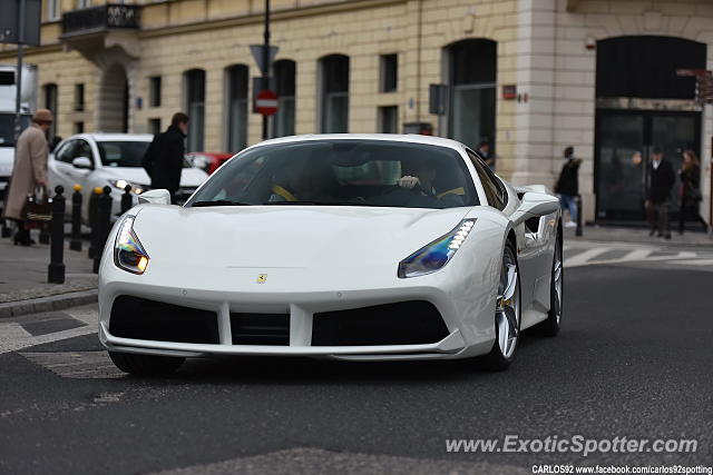 Ferrari 488 GTB spotted in Warsaw, Poland