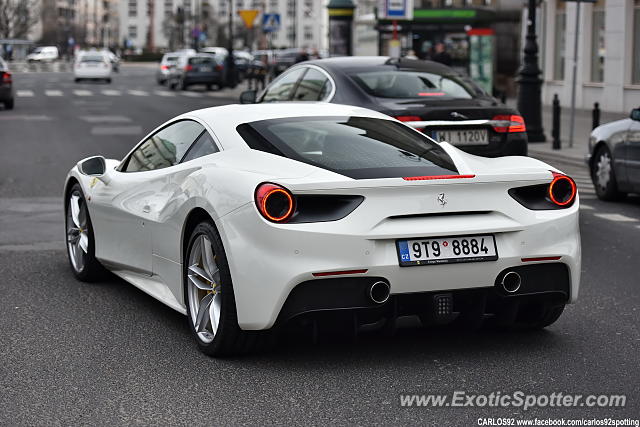 Ferrari 488 GTB spotted in Warsaw, Poland