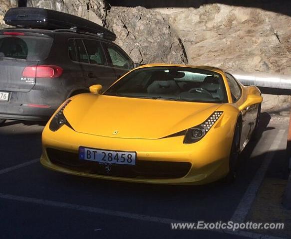 Ferrari 458 Italia spotted in Oslo, Norway