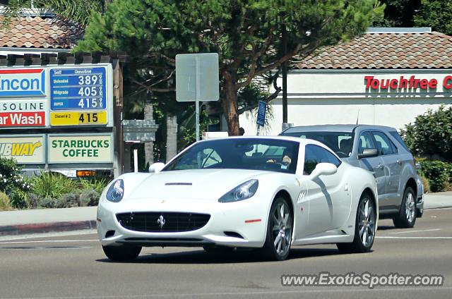 Ferrari California spotted in La Jolla, California