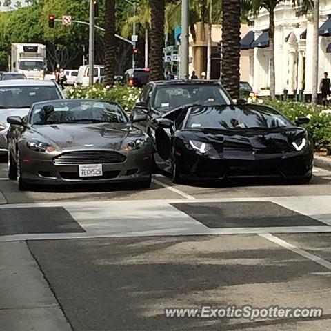 Lamborghini Aventador spotted in Beverly hills, California