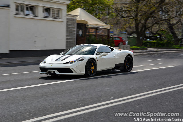 Ferrari 458 Italia spotted in Warsaw, Poland