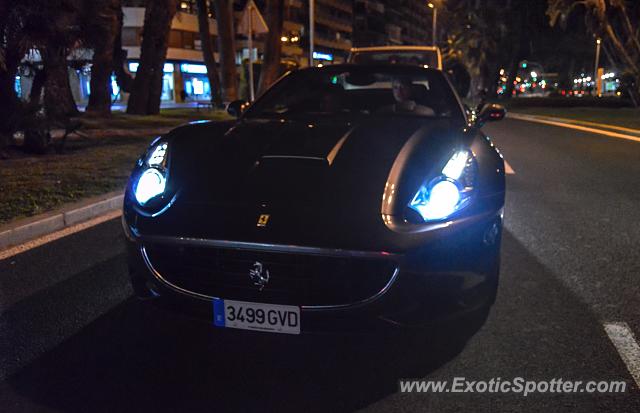 Ferrari California spotted in Alicante, Spain