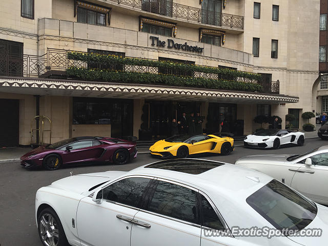 Lamborghini Aventador spotted in London, United Kingdom