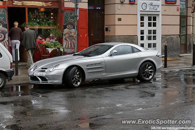 Mercedes SLR spotted in Warsaw, Poland