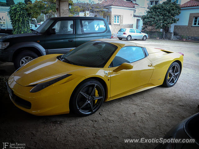 Ferrari 458 Italia spotted in S'Agaró, Spain