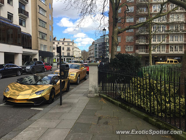 Lamborghini Aventador spotted in London, United Kingdom