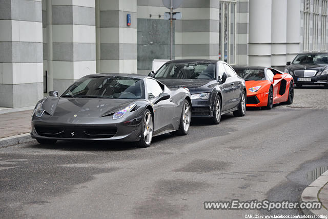 Ferrari 458 Italia spotted in Warsaw, Poland