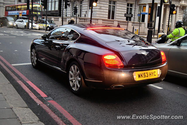 Bentley Continental spotted in London, United Kingdom