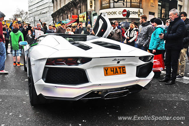 Lamborghini Aventador spotted in London, United Kingdom