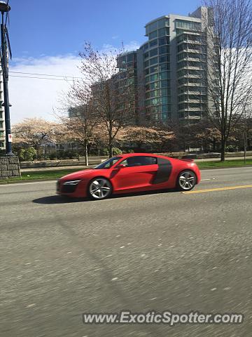 Audi R8 spotted in Vancouver, Canada