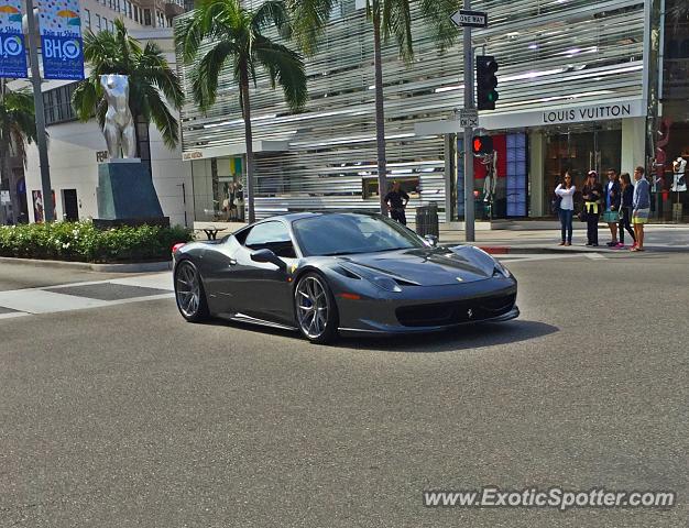 Ferrari 458 Italia spotted in Beverly Hills, California