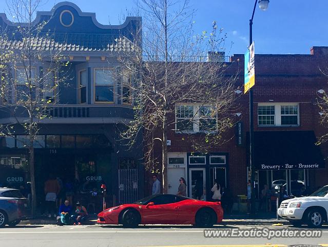 Ferrari 458 Italia spotted in San Francisco, California