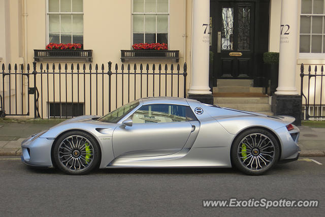 Porsche 918 Spyder spotted in London, United Kingdom