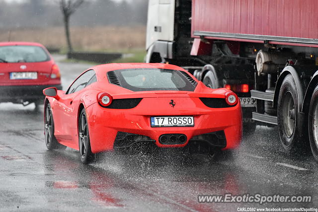 Ferrari 458 Italia spotted in Warsaw, Poland