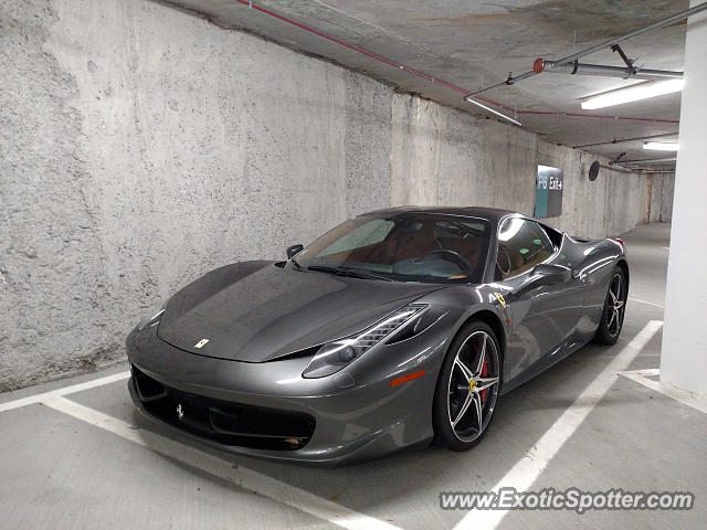 Ferrari 458 Italia spotted in Boston, Massachusetts