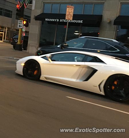 Lamborghini Aventador spotted in Minneapolis, Minnesota