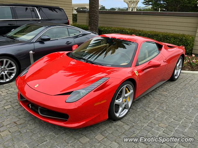 Ferrari 458 Italia spotted in Half Moon Bay, California