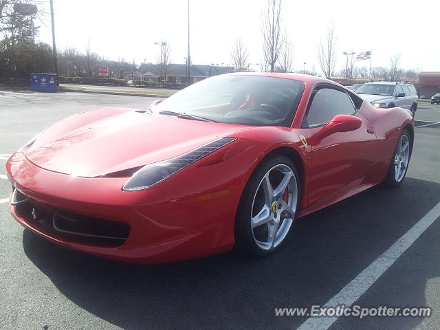 Ferrari 458 Italia spotted in Doylestown, Pennsylvania