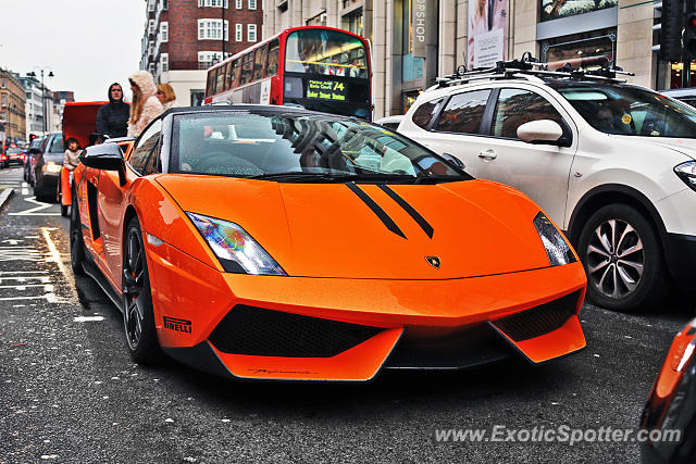 Lamborghini Gallardo spotted in London, United Kingdom