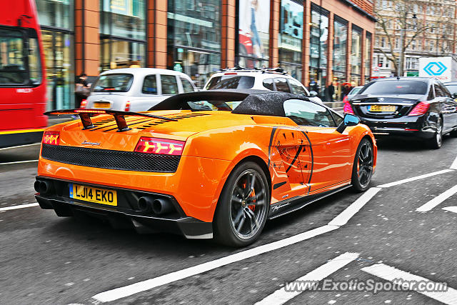 Lamborghini Gallardo spotted in London, United Kingdom