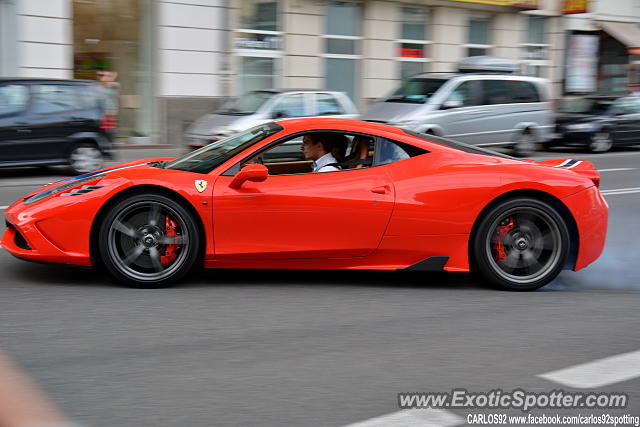 Ferrari 458 Italia spotted in Warsaw, Poland