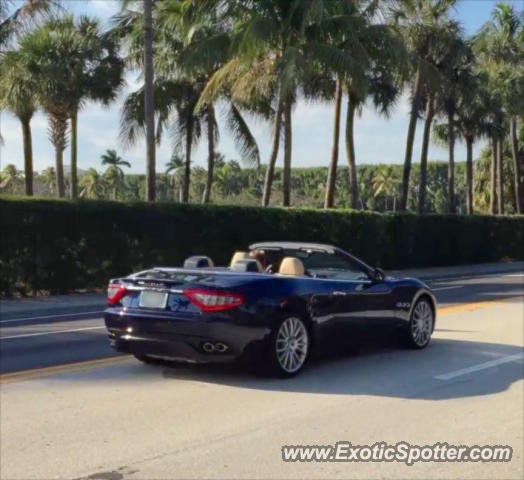 Maserati GranCabrio spotted in Palm Beach, Florida