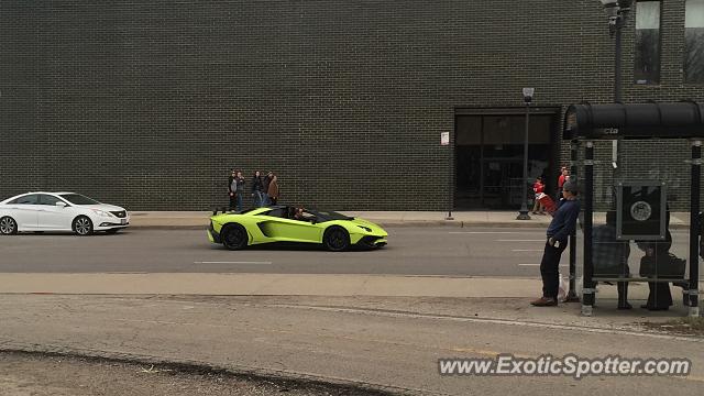 Lamborghini Aventador spotted in Chicago, Illinois