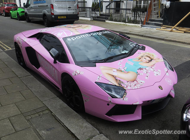 Lamborghini Aventador spotted in London, United Kingdom