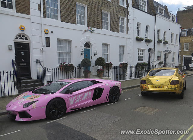 Lamborghini Aventador spotted in London, United Kingdom