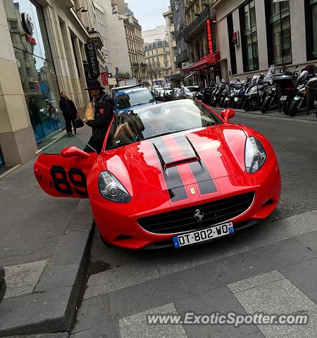 Ferrari California spotted in Paris, France