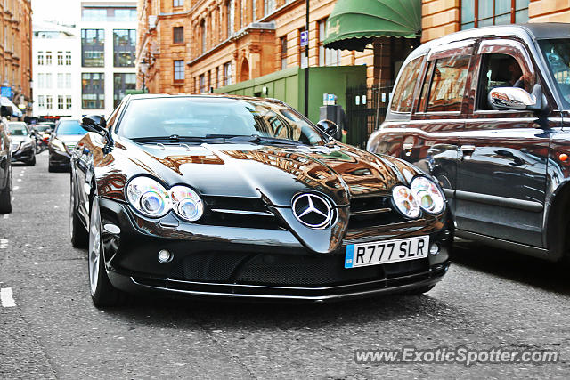 Mercedes SLR spotted in London, United Kingdom