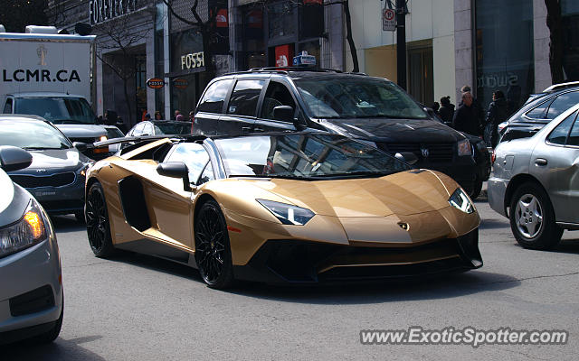 Lamborghini Aventador spotted in Montreal, Canada