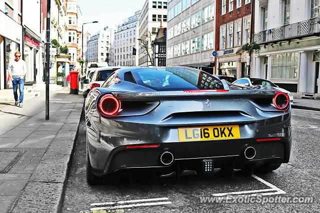 Ferrari 488 GTB spotted in London, United Kingdom