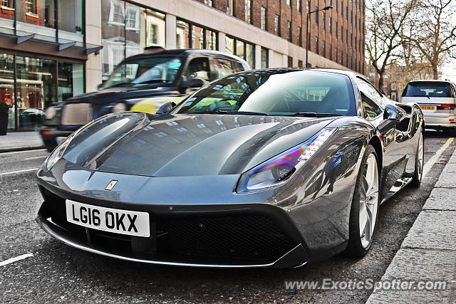 Ferrari 488 GTB spotted in London, United Kingdom