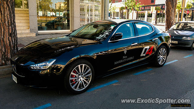 Maserati Ghibli spotted in Platja d'Aro, Spain