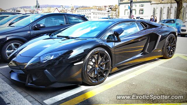 Lamborghini Aventador spotted in Zurich, Switzerland