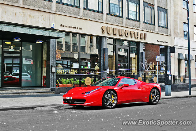 Ferrari 458 Italia spotted in Leeds, United Kingdom