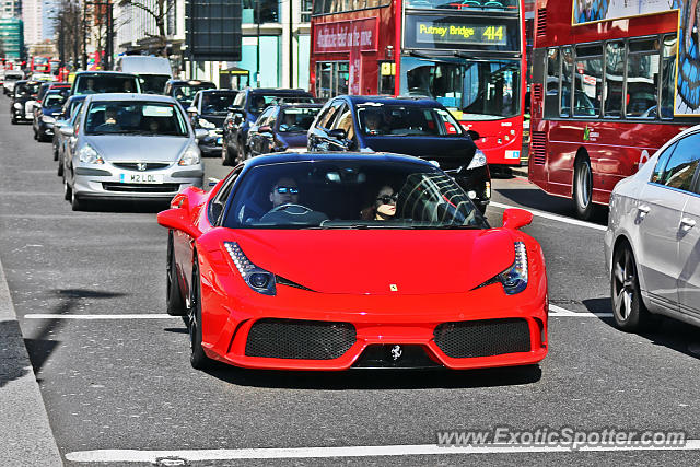 Ferrari 458 Italia spotted in London, United Kingdom