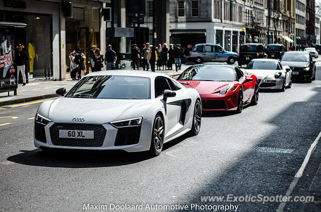 Audi R8 spotted in London, United Kingdom