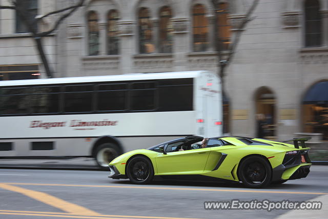 Lamborghini Aventador spotted in Chicago, Illinois