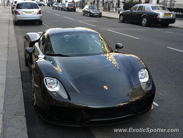 Porsche 918 Spyder spotted in London, United Kingdom