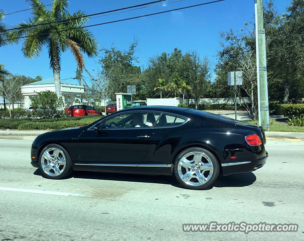 Bentley Continental spotted in Jupiter, Florida