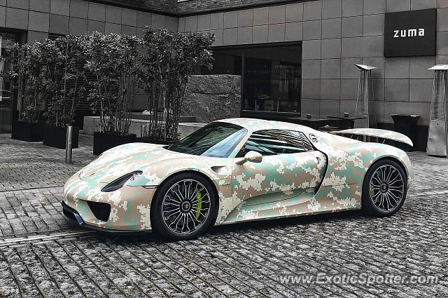 Porsche 918 Spyder spotted in London, United Kingdom