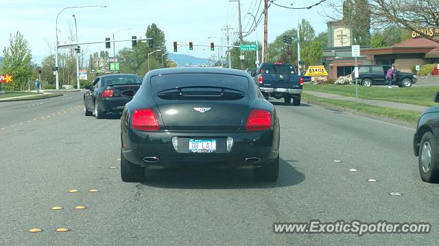 Bentley Continental spotted in Burlington, Washington