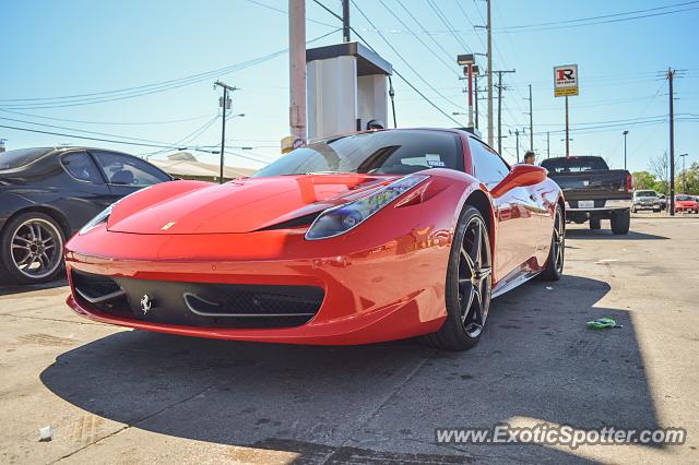 Ferrari 458 Italia spotted in Dallas, Texas