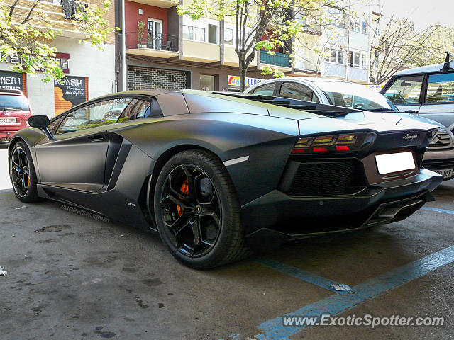 Lamborghini Aventador spotted in Girona, Spain