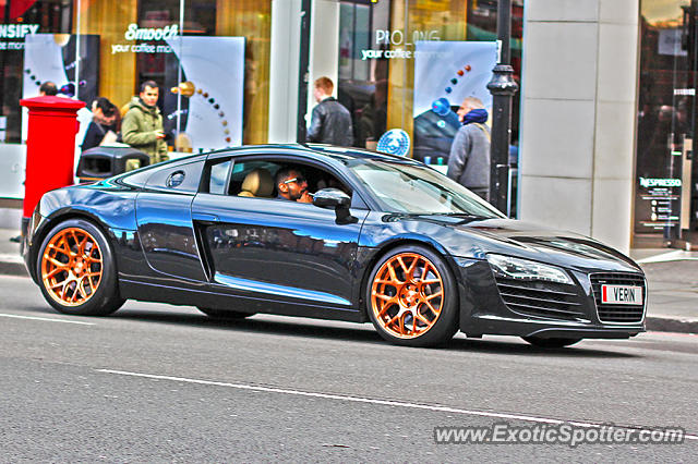 Audi R8 spotted in London, United Kingdom