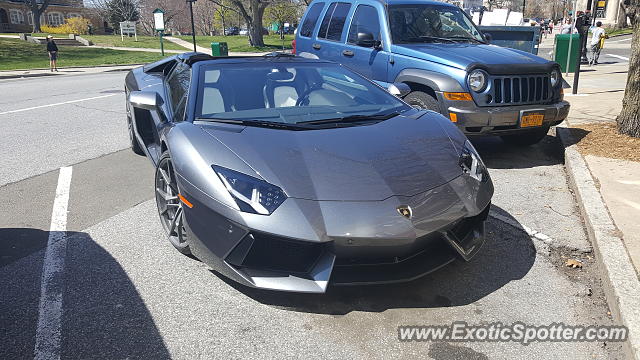 Lamborghini Aventador spotted in Greenwich, Connecticut